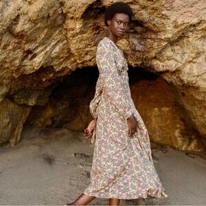 Doen Charleston Dress, Green Valley Floral NWT! Medium!